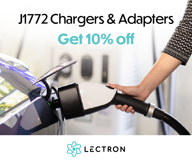 J1772 charger plugged into an electric vehicle.